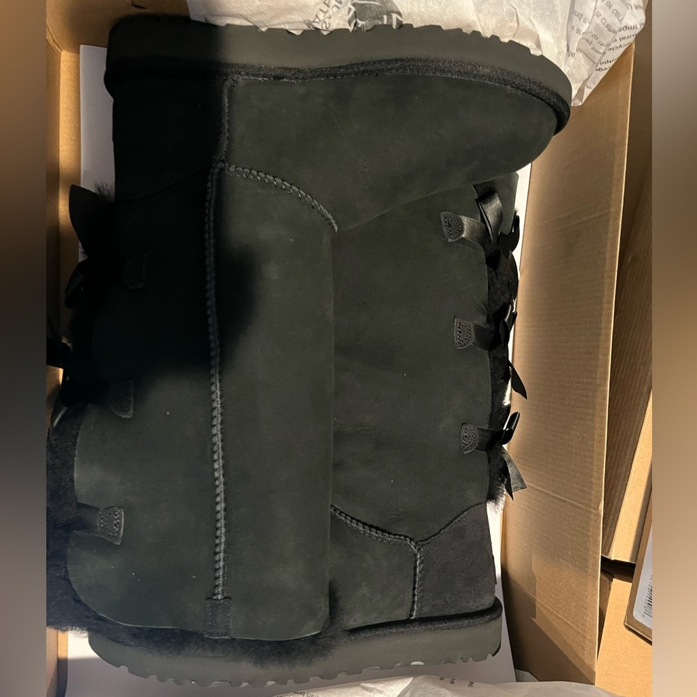 UGG BAILEY BOW TALL II Sheepskin Boots - Picture 12 of 13